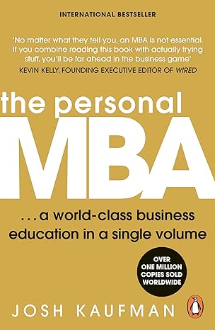 Book cover of The Personal MBA by Josh Kaufman