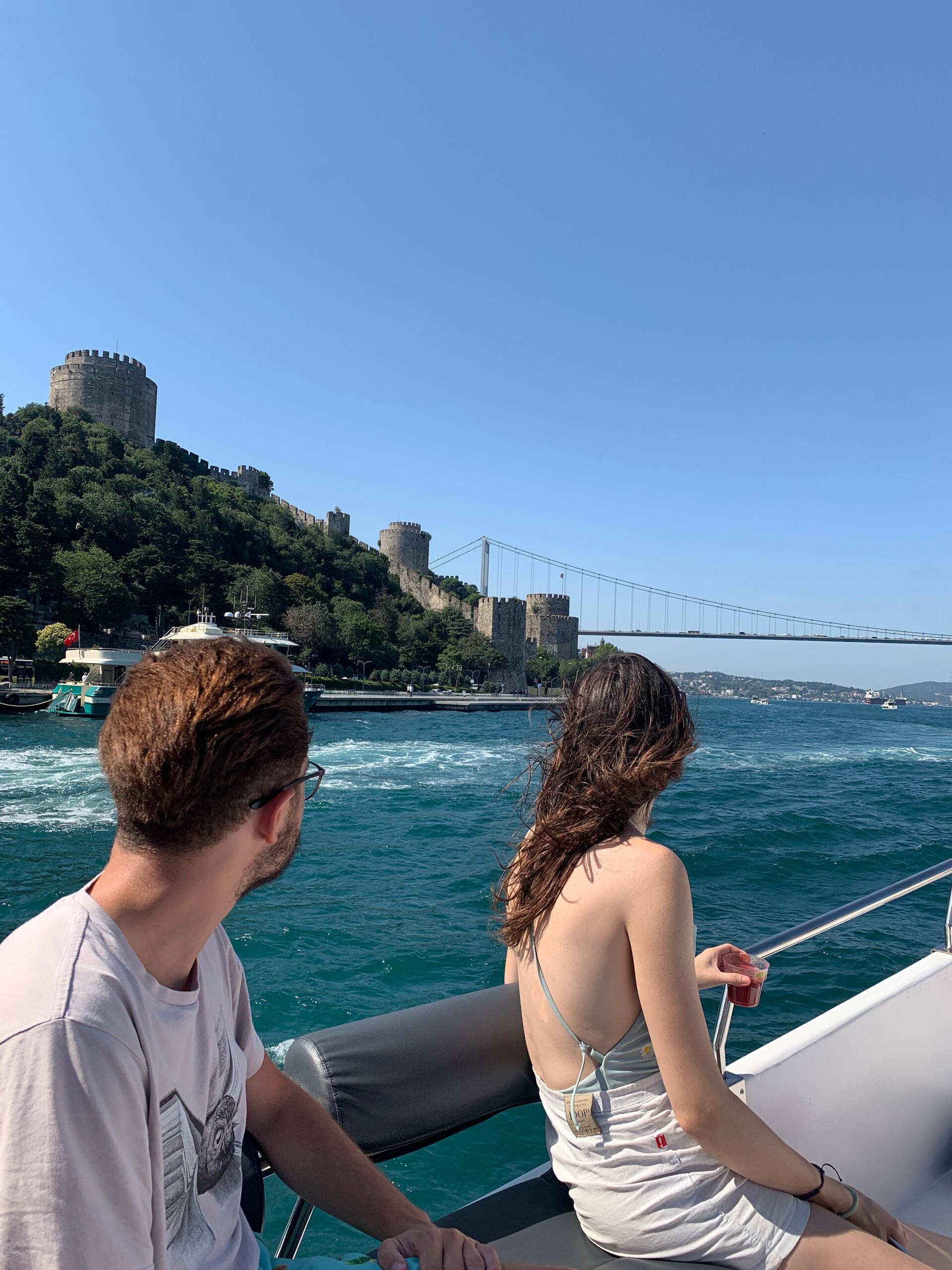 Swimming in the Bosphorus from a Luxury Yacht | Istanbul Experience - Bosphorus Yachts