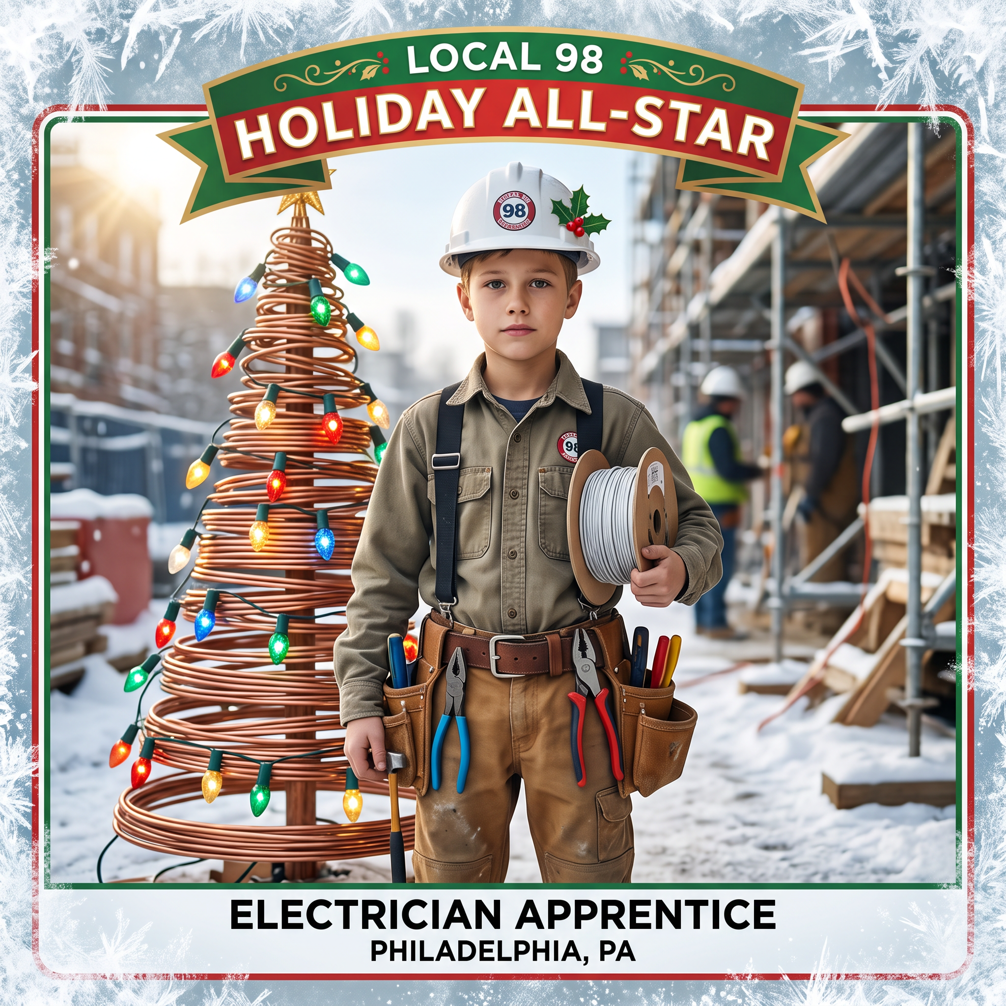 Christmas Electrician (Or your business) Trading Cards