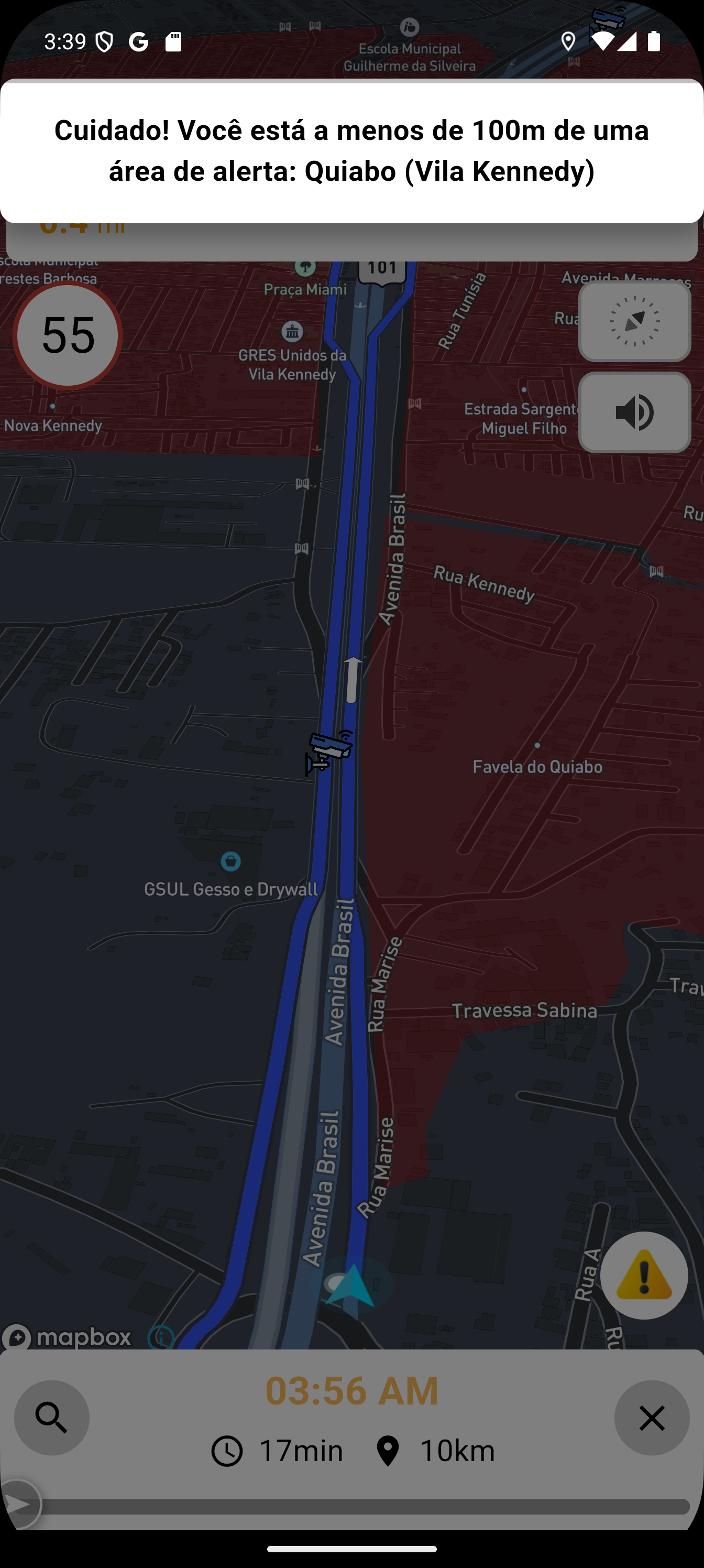 Alerta de Proximidade