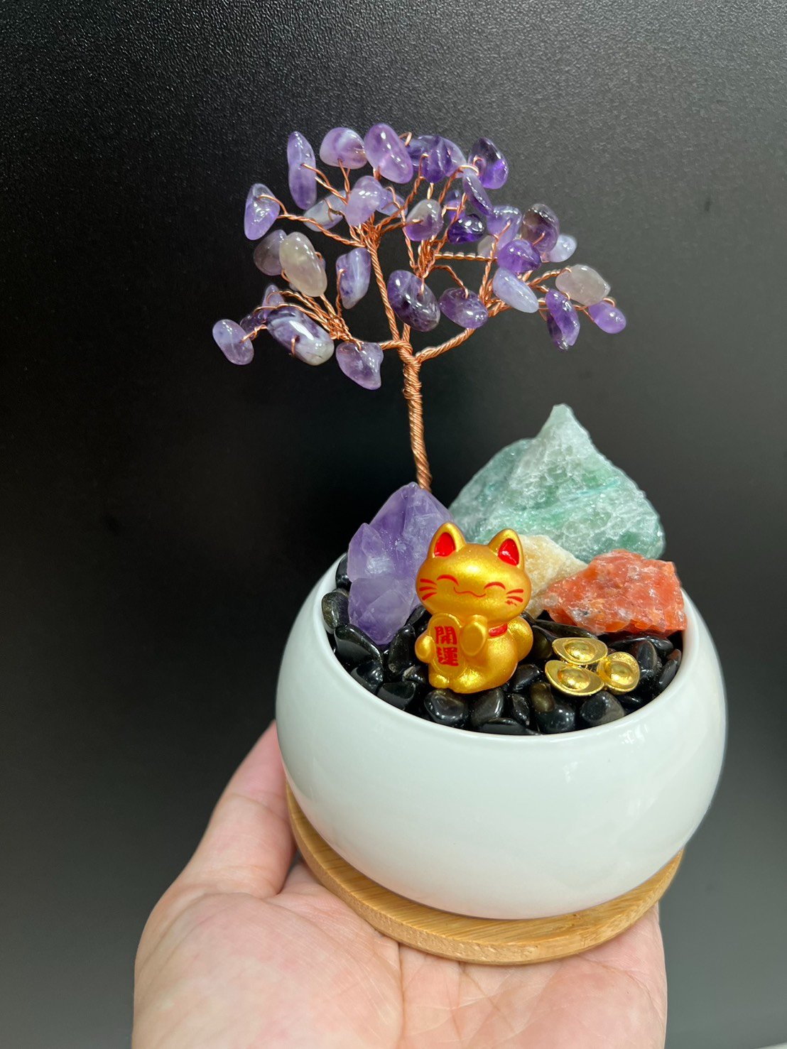 高雄多肉生命靈數植晶盆