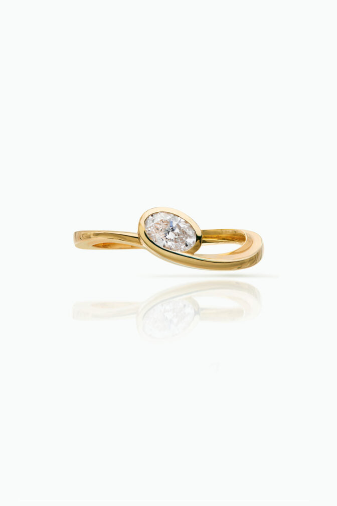 Tula Solitaire Ring & Titanium Salute Ring