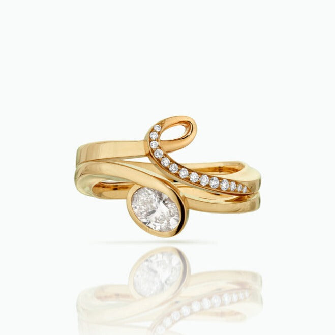 Tula Solitaire Ring & Itasca Loop Ring