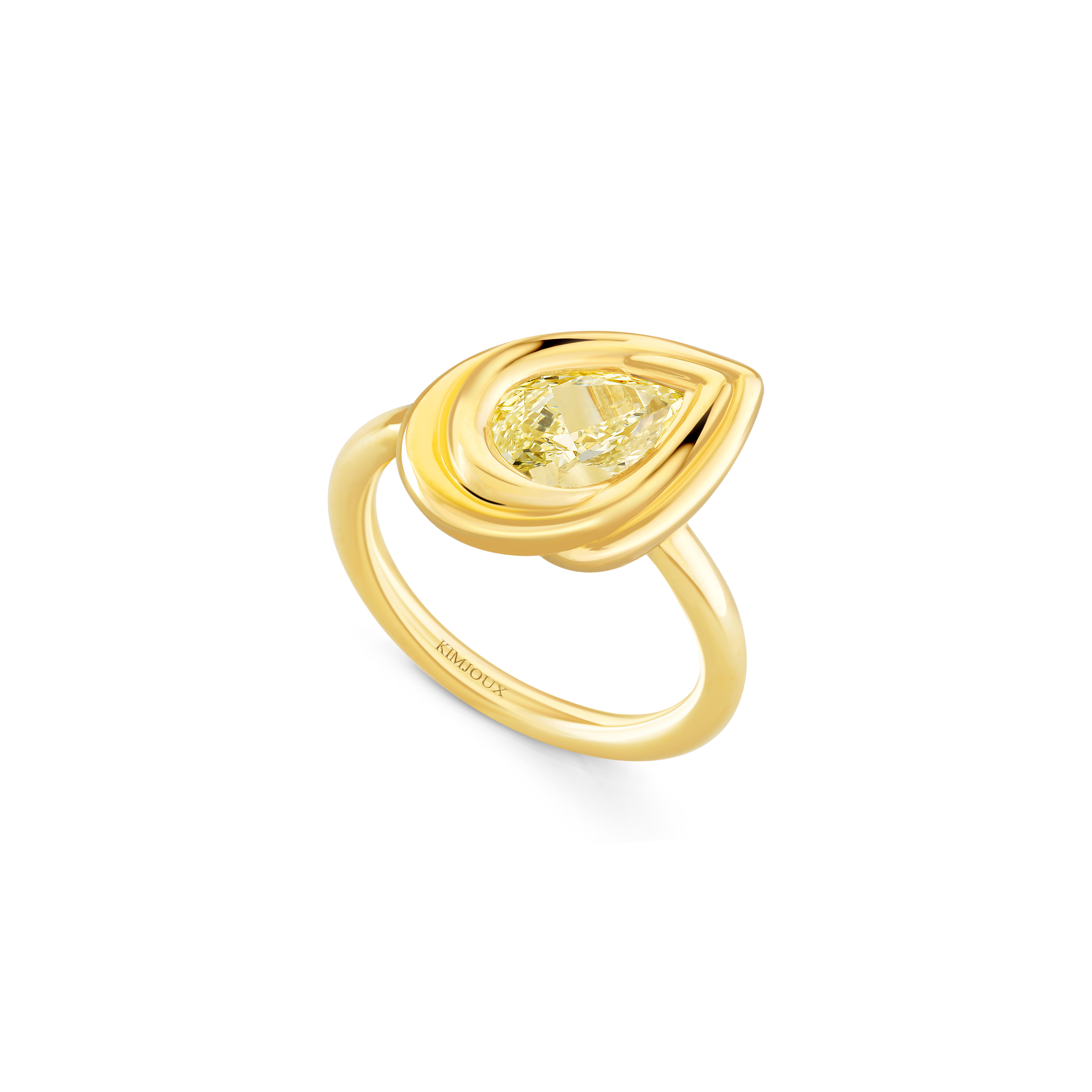The Current Plump Ring with Yellow Diamond