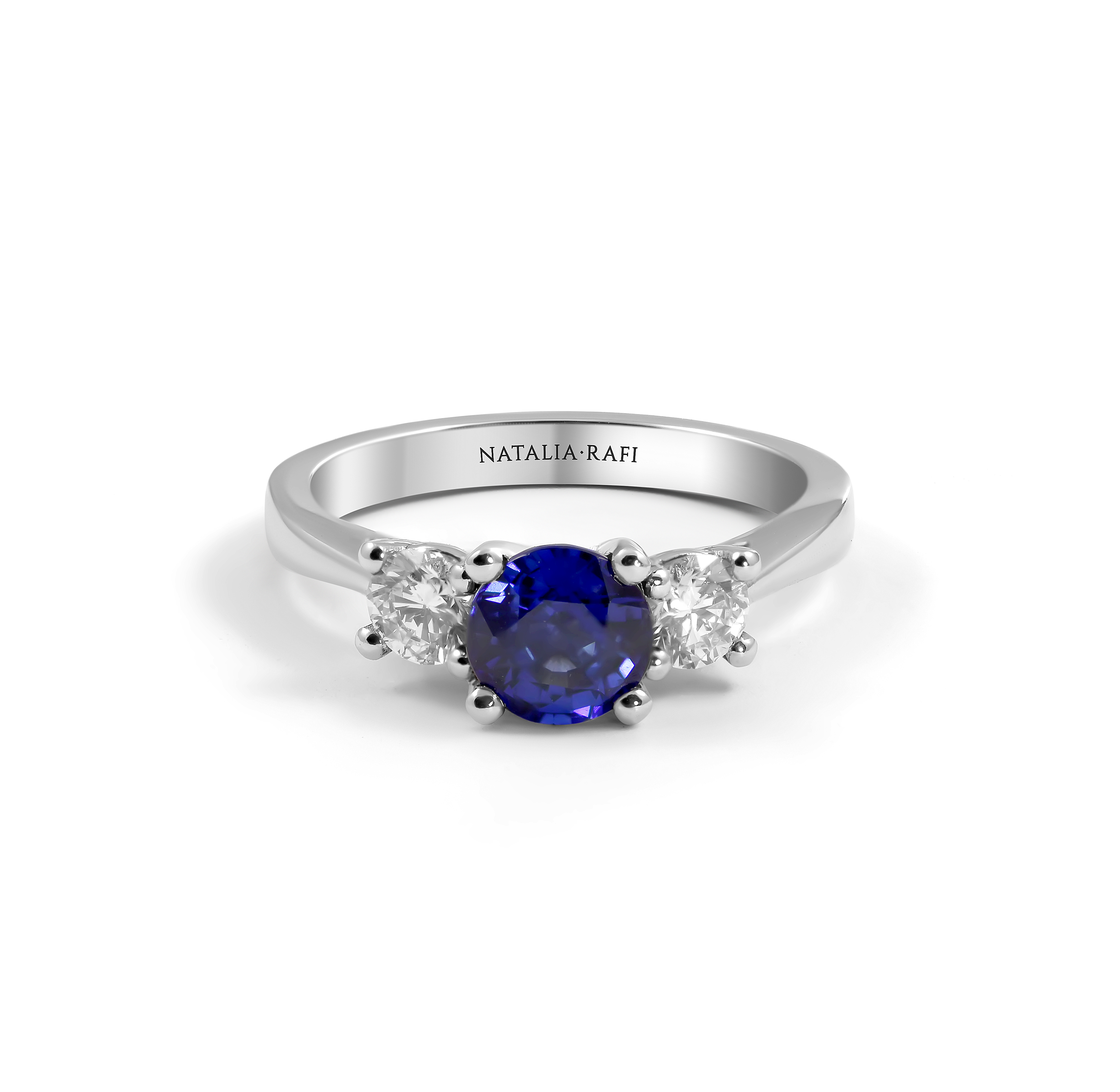Midas- Sapphire and Platinum Trilogy Ring