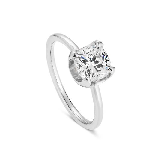 Solitaire Engagement Ring | Fleur De Lys