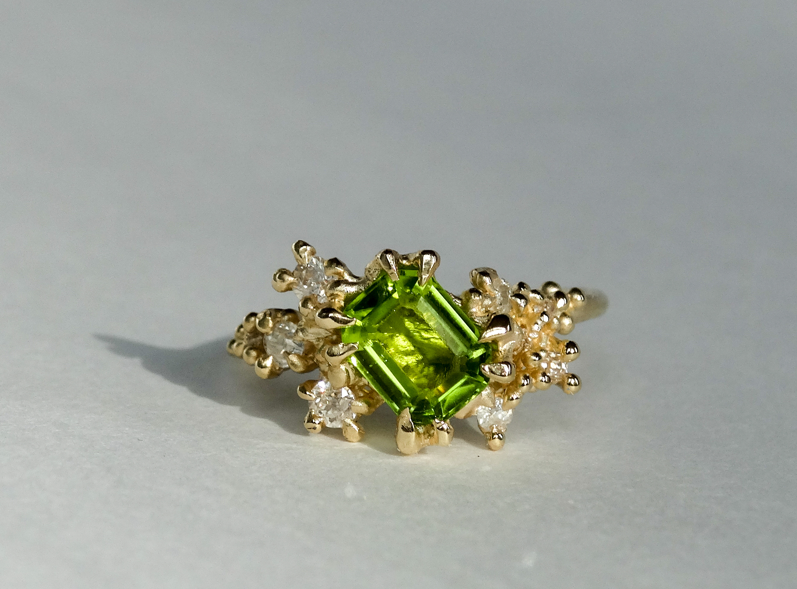 Peridot Constellation Ring