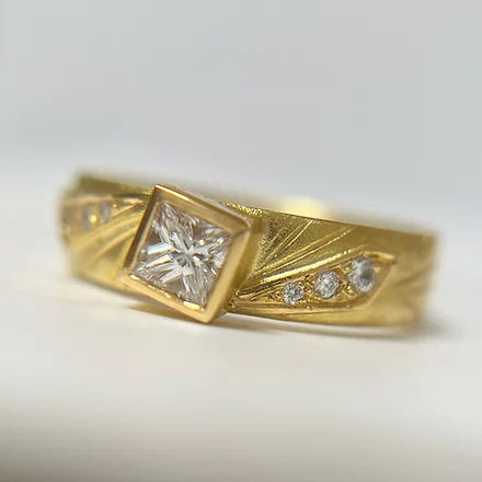 Luminare Square Diamond Ring