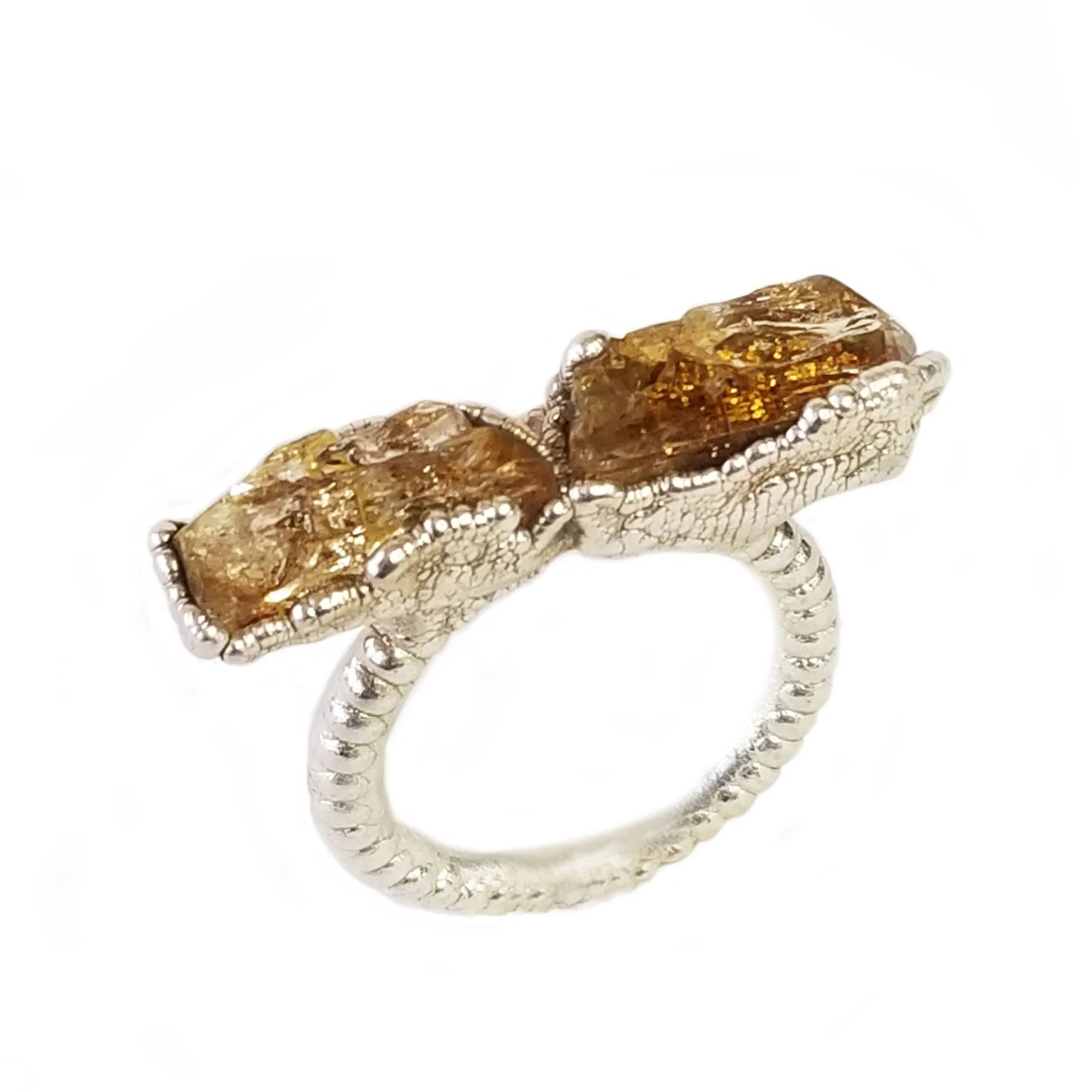 Rough Topaz Ring