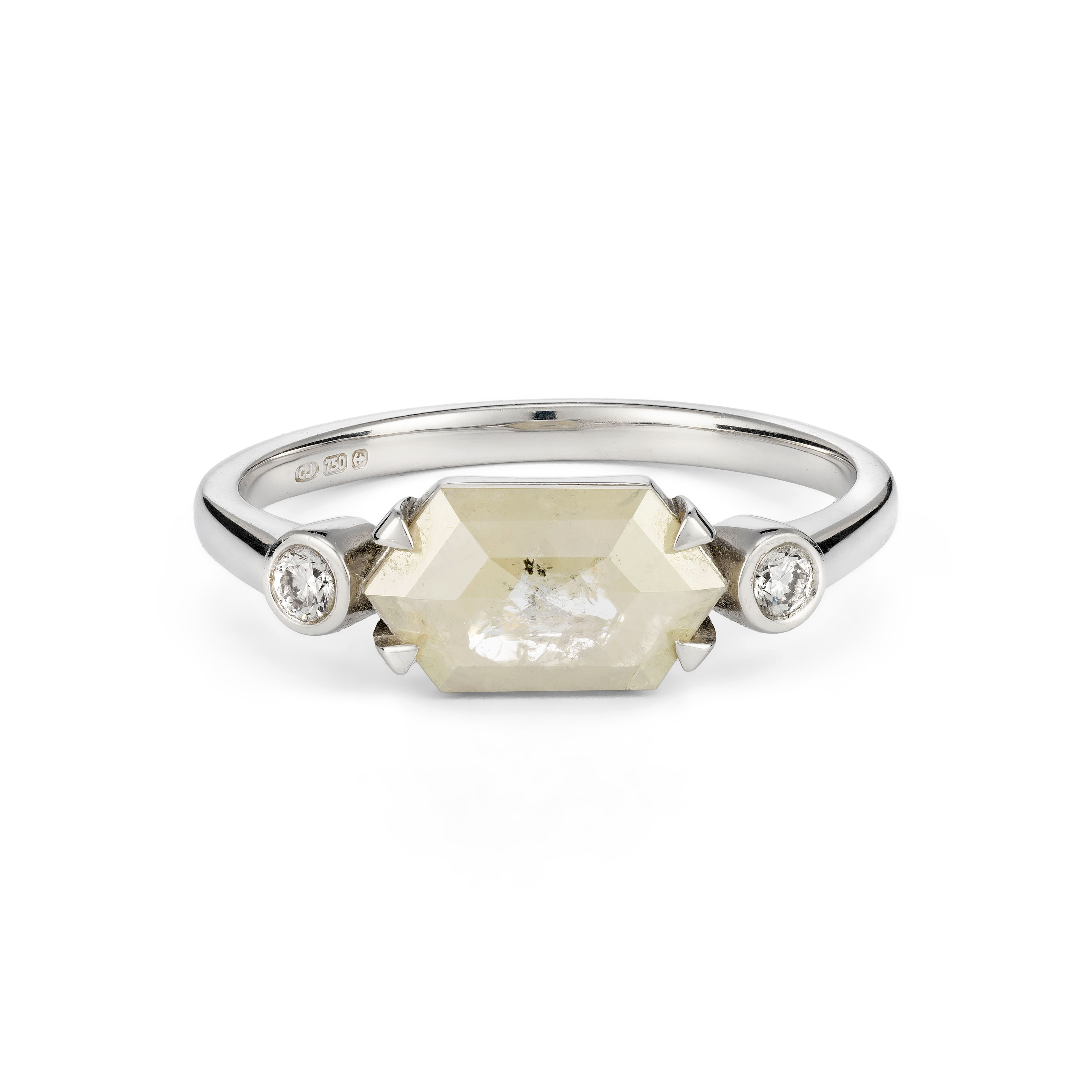 Hexagonal rose cut diamond