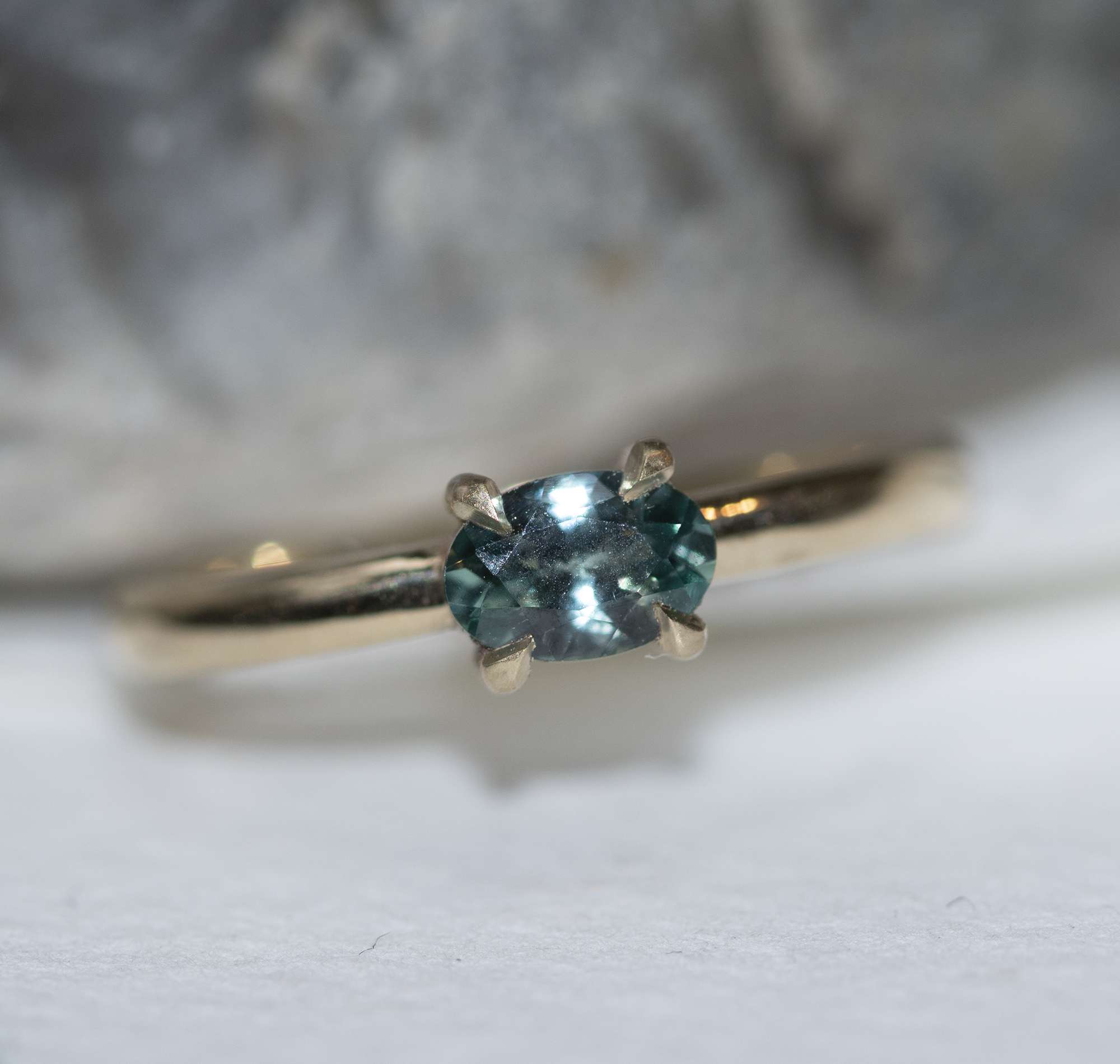 Oval Montana Sapphire Ring