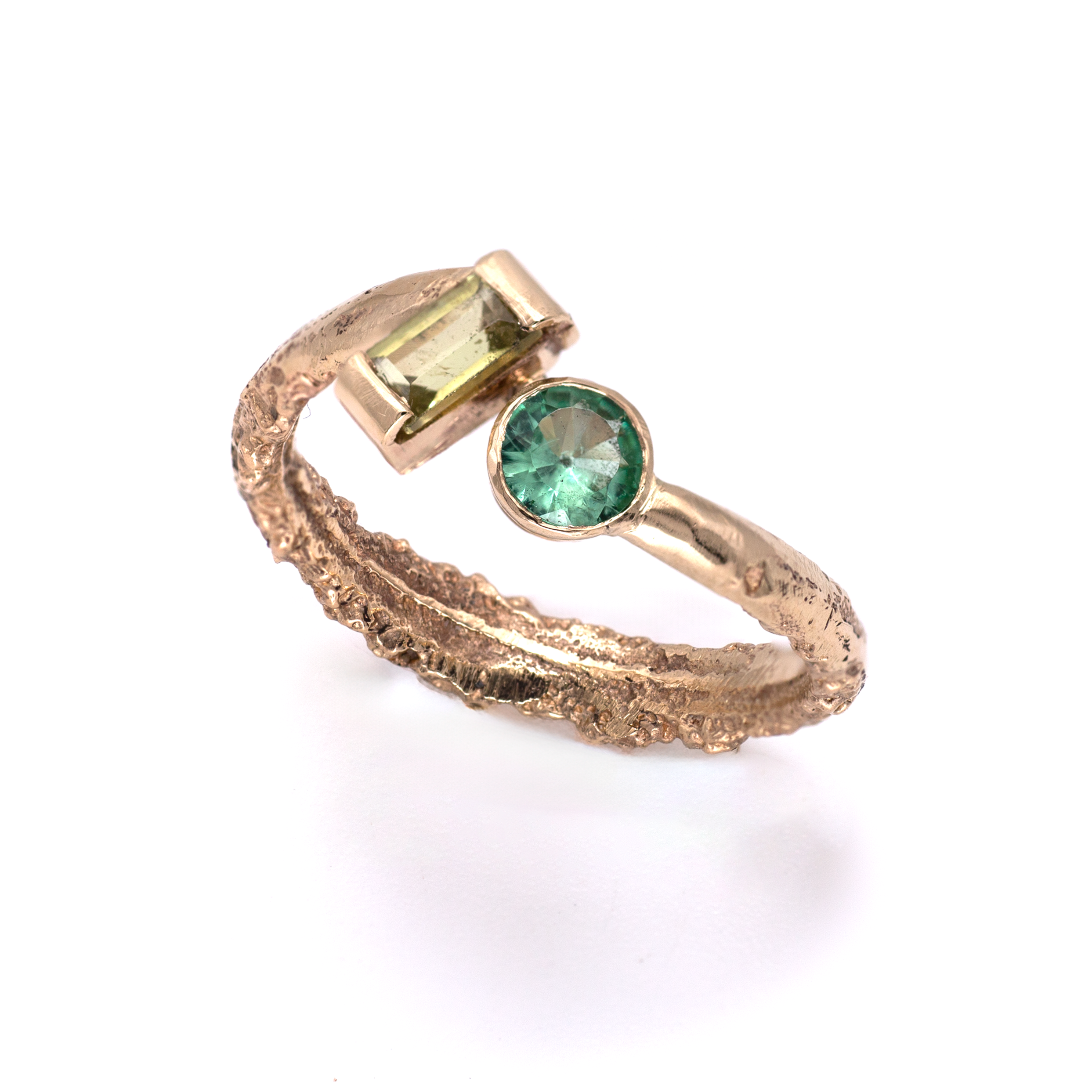 Toi et Moi Ring 4 - Sapphire & Emerald