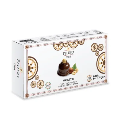 Moretti Biscotti farciti al Cioccolato e Crema Nocciole - Immagine 1