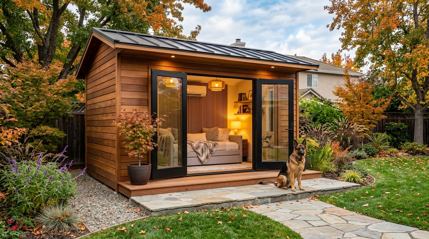 The Holiday Guest Overflow Solution: How a Turnkey 10x12 Backyard Studio Saves Family Sanity in 4 Days in Yuba City