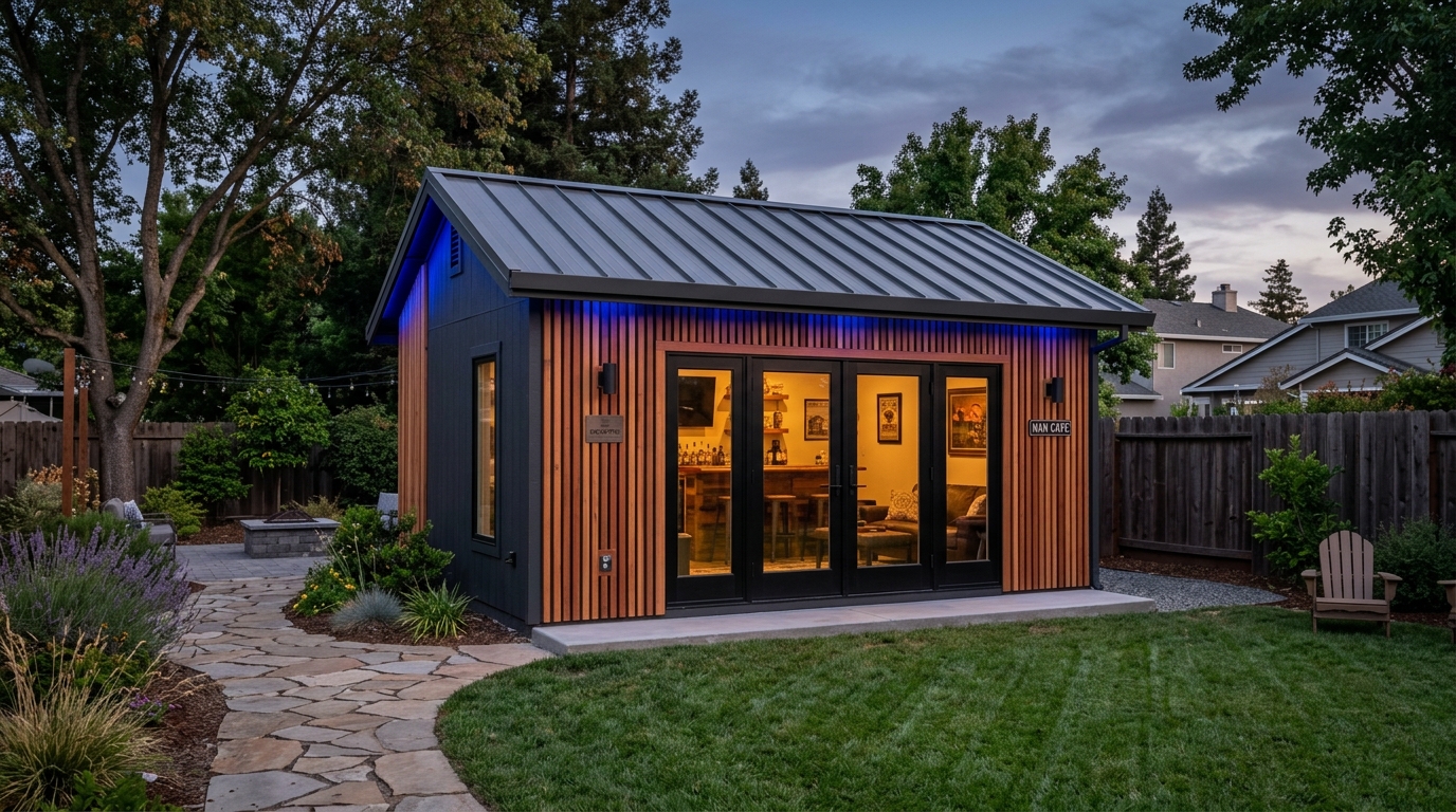 The Sutter Studio: Premier Custom Man Cave Sheds in Marysville, CA in Yuba City