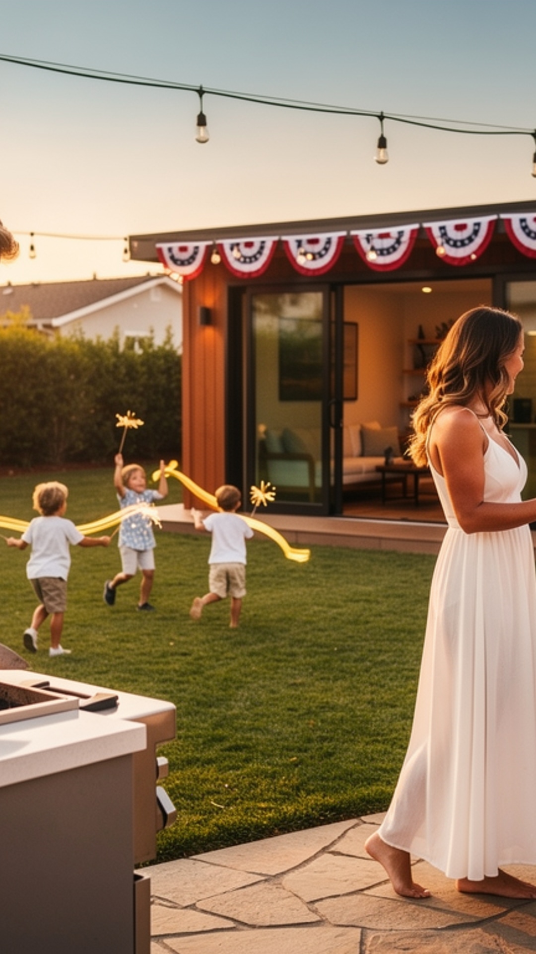 Fourth of July Barbecue Cabana and Summer Lounge with Boxpro 15x8 Studio
