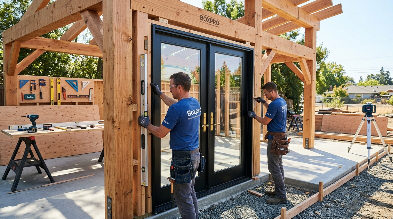 Precision Post-and-Beam Heavy Timber Framing by Boxpro Carpenters in Marysville