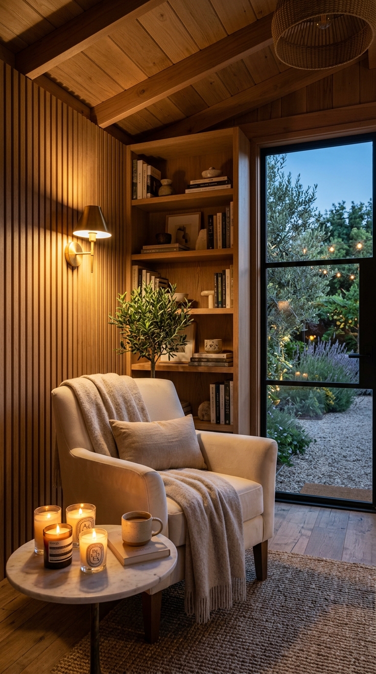Her reading retreat inside Sutter Studio