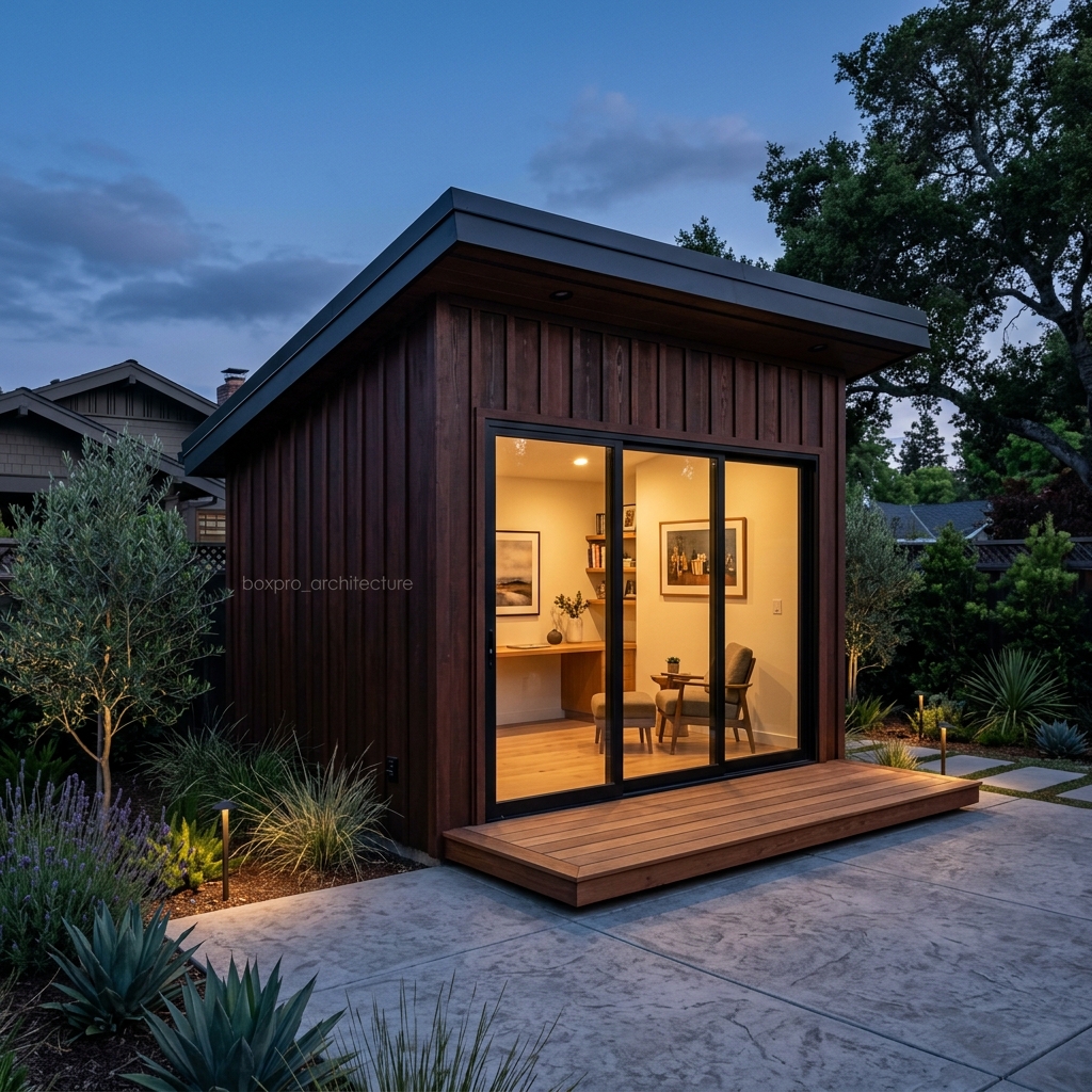 Permit-Exempt WFH Sanctuaries: Inside Yuba City’s $7,800 Modern Studio Shed Transformation in Yuba City