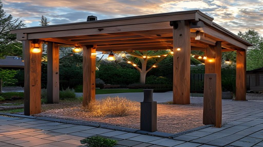 Professional custom installation view in Yuba City — Heavy-duty post and beam joinery for long-lasting Sacramento Valley heat resilience.