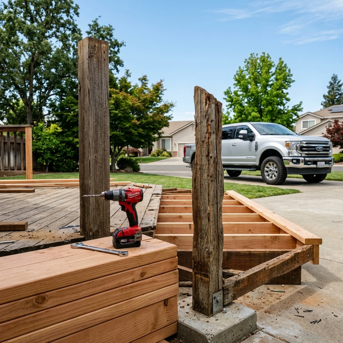 Hero: Your Yuba City deck is wobbling and unsafe for summer BBQs — here’s why DIY fixes fail. — Boxpro Express professional handyman services in Yuba City, California