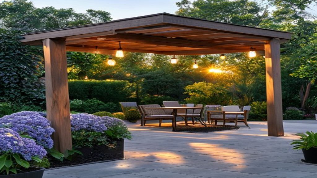 Custom Western Red Cedar Pergola Yuba City Section View