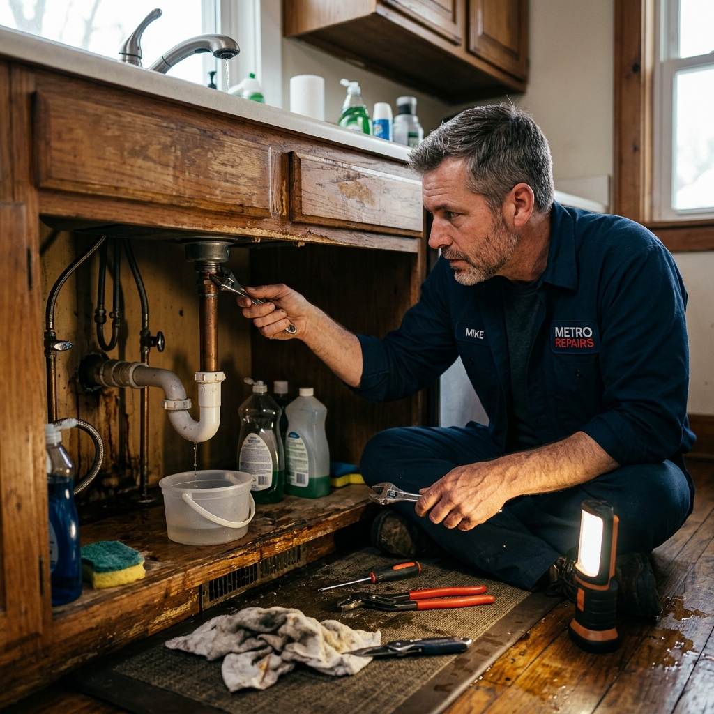 Yuba City homeowners often discover costly water damage after ignoring a dripping faucet for weeks in Yuba City