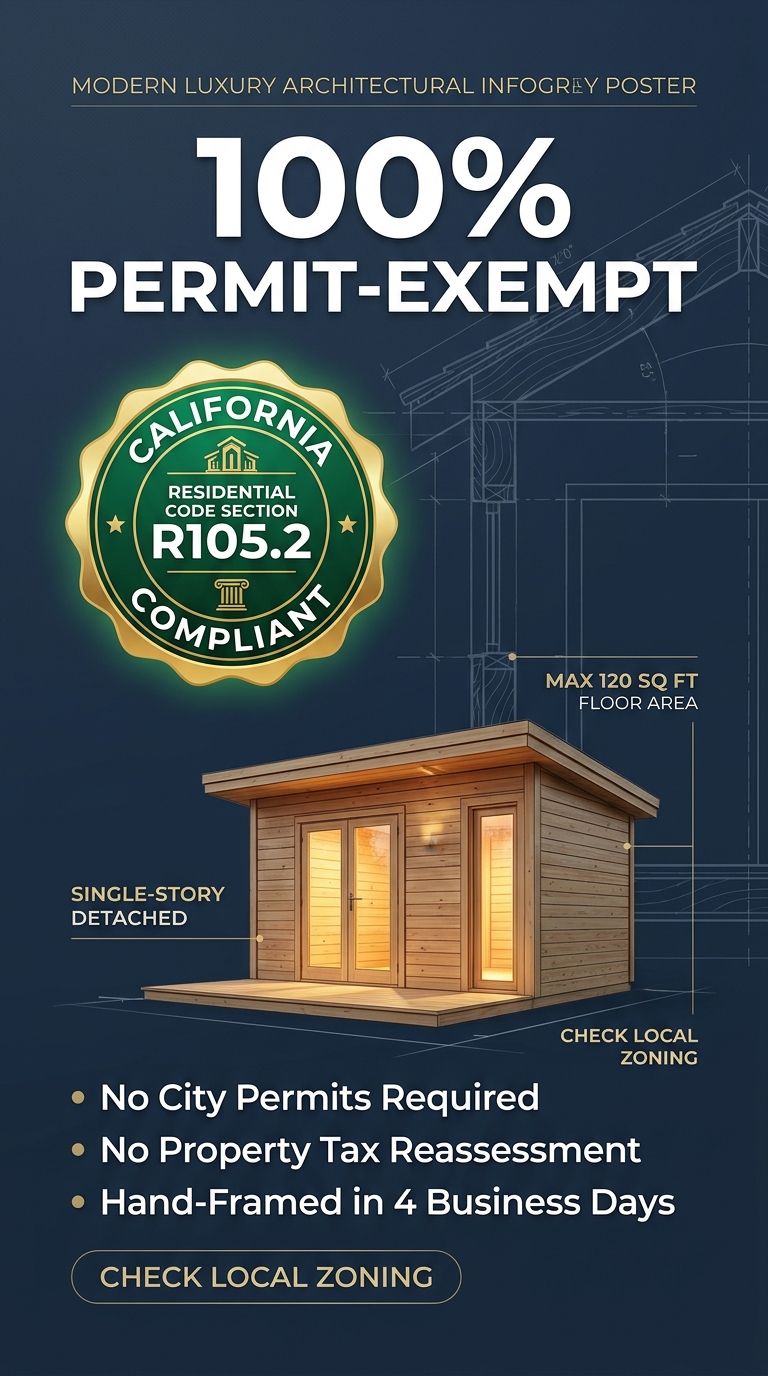 California Building Code R105.2 Exemption Seal