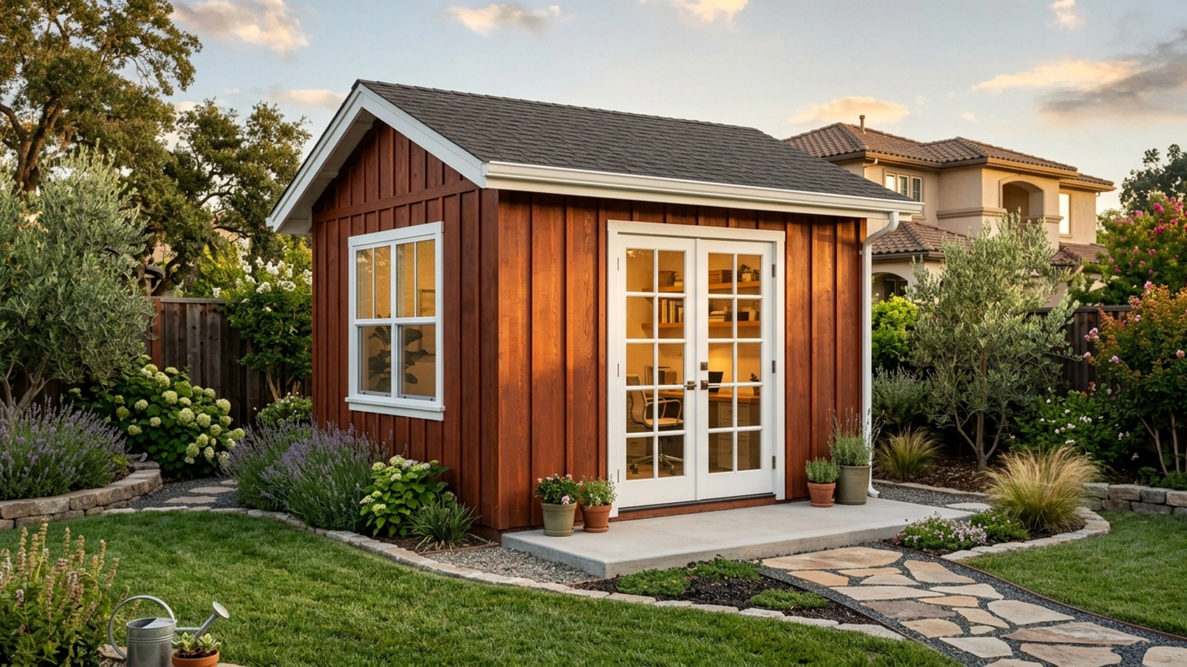 Finished Western Red Cedar Studio in Lincoln Hills