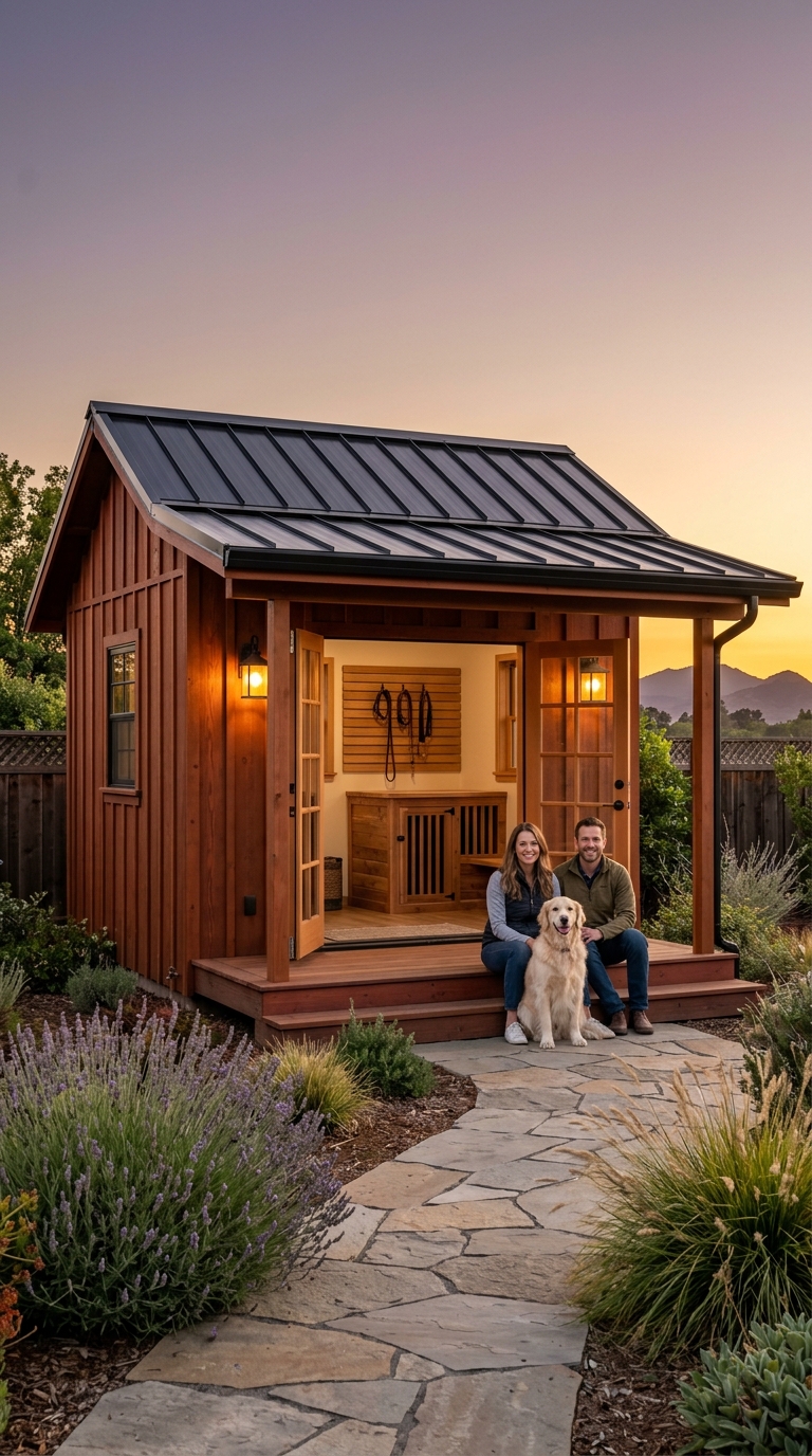 Backyard Dog Wash Sheds & Canine Mudrooms in Yuba City & Sutter County in Yuba City