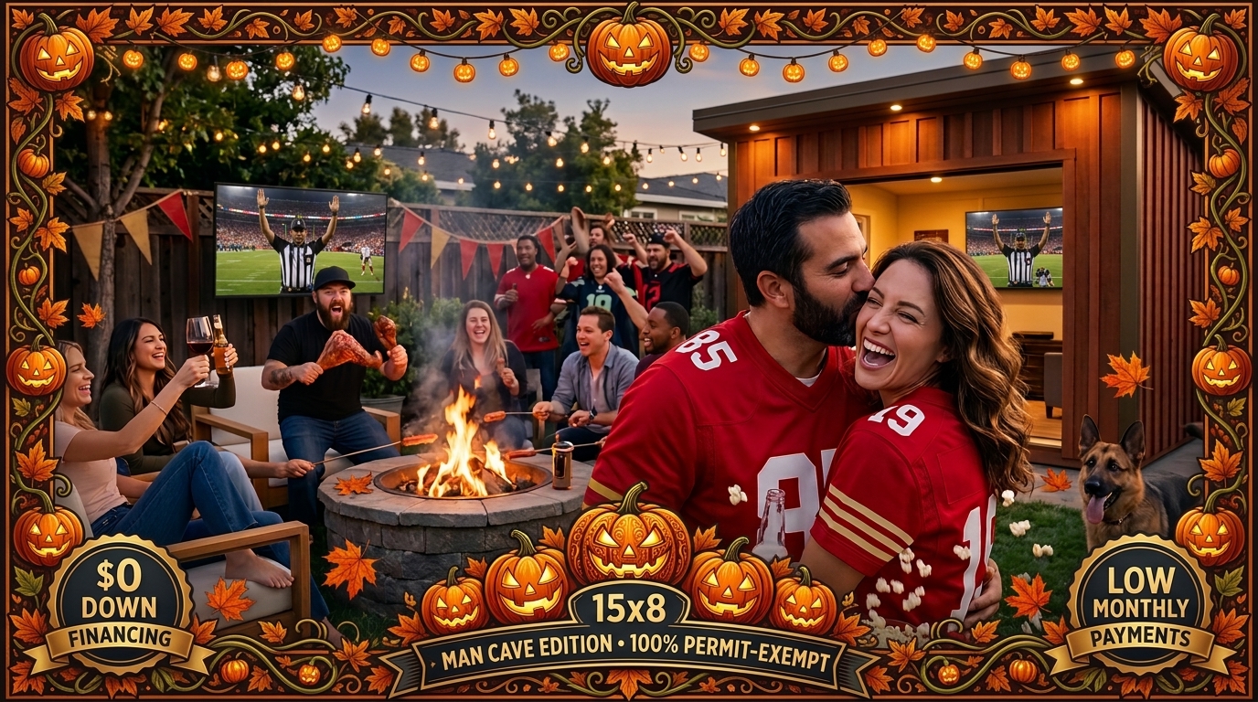 October Halloween 15x8 Man Cave Promo Board - $0 Down Financing & Low Monthly Payments