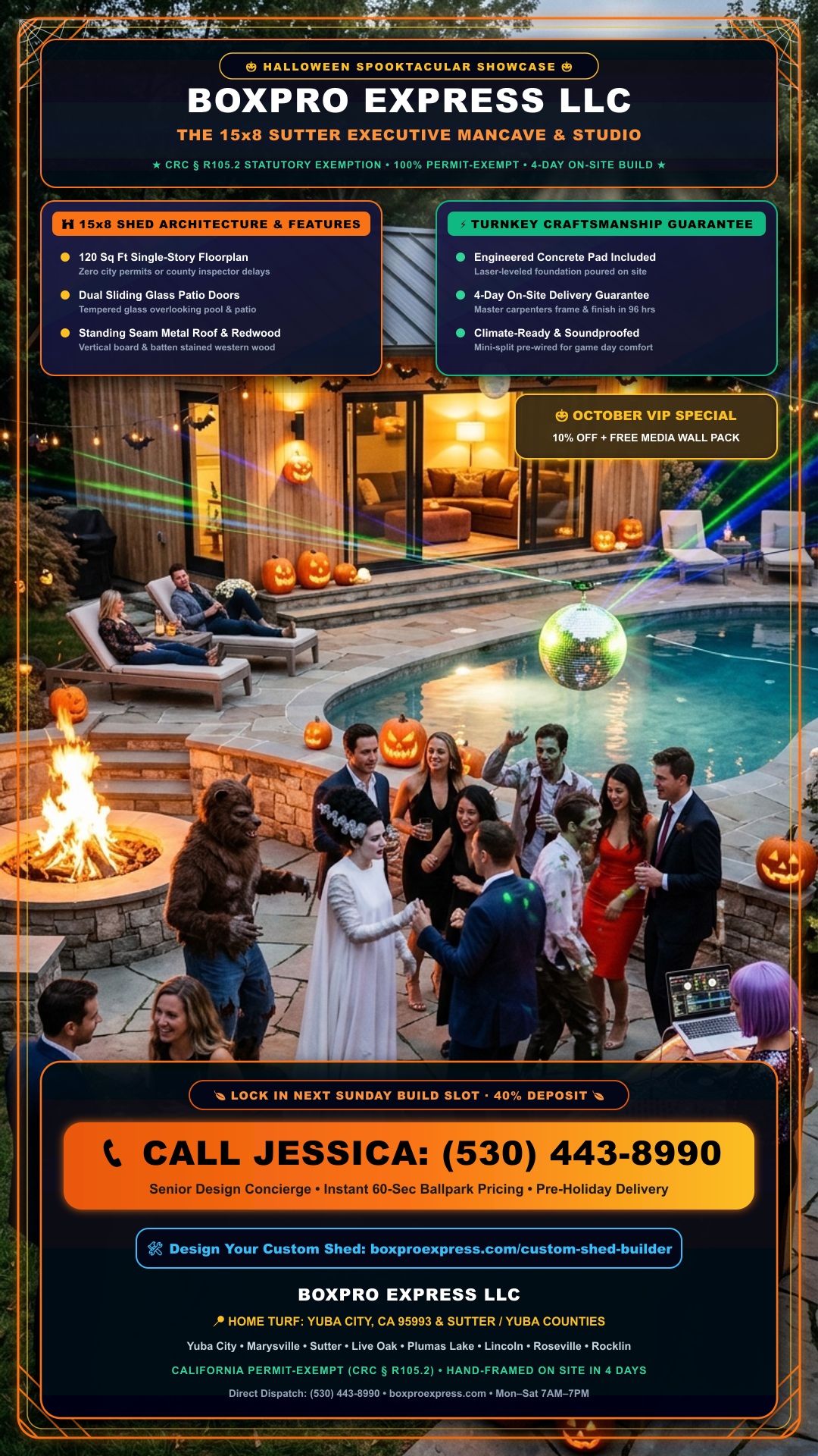 Halloween Monster Mash Party at 15x8 Sutter Executive Mancave