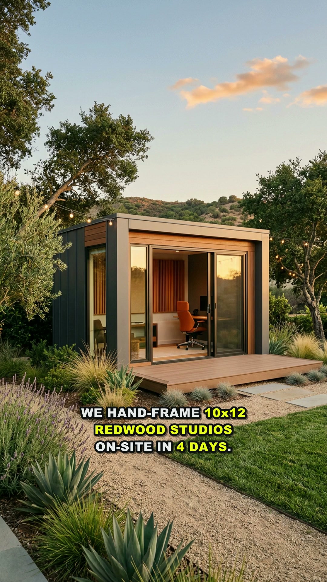 Stop Waiting 9 Months: Hand-Framed Redwood Studios in 4 Days