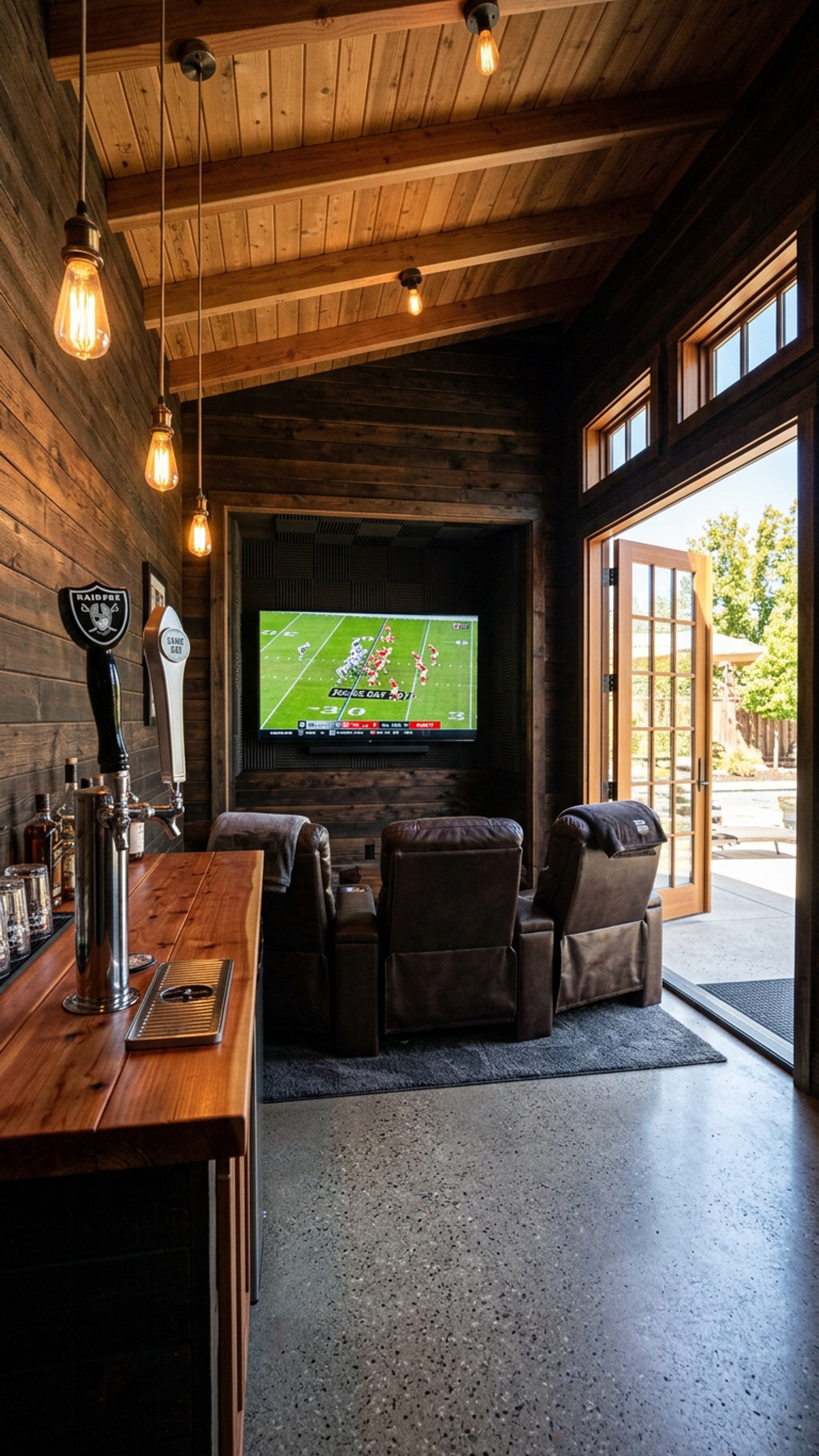 Dual Chrome Taps & The 75-Inch 4K Stadium Experience