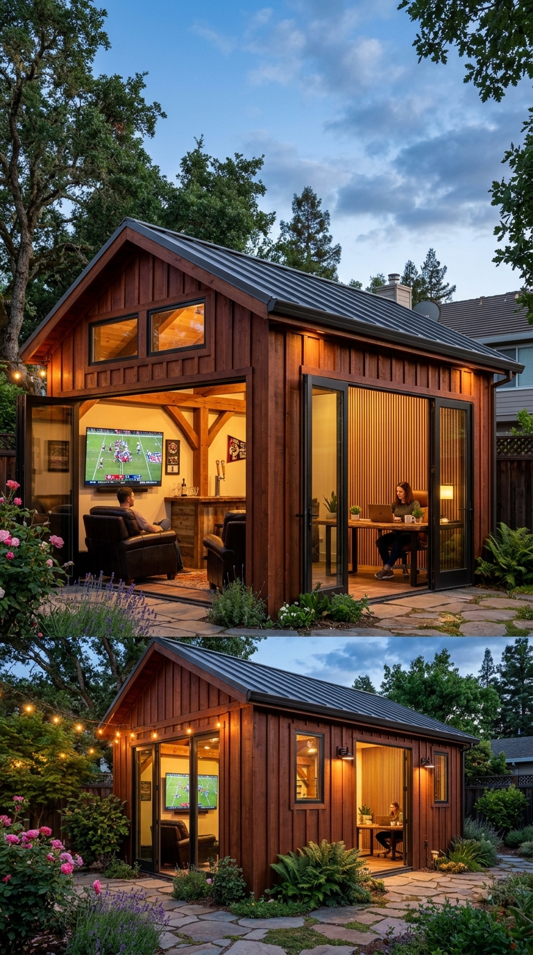 Sports Lounge vs. Executive Office: How Placer County Couples Compromise on Backyard Studios in Yuba City