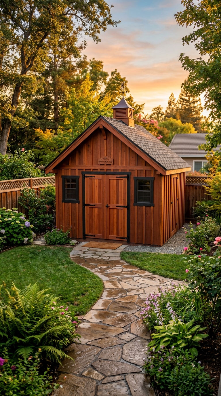 Custom 10x12 Craftsman Sheds in Wheatland, CA: Sierra Heritage