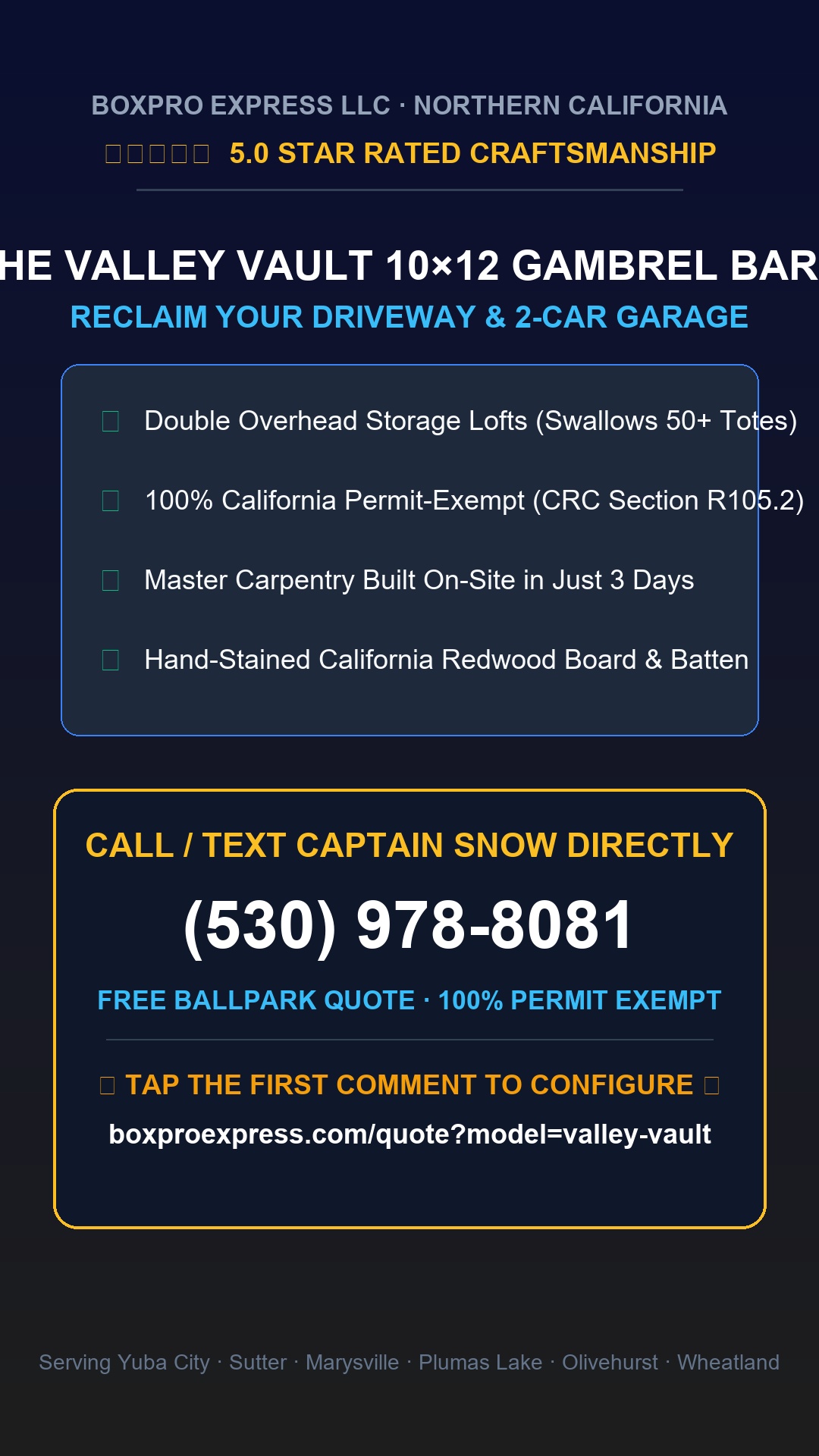 Slide 9: VIP Free Consultation: Call (530) 978-8081 or build your 60-second <a href=