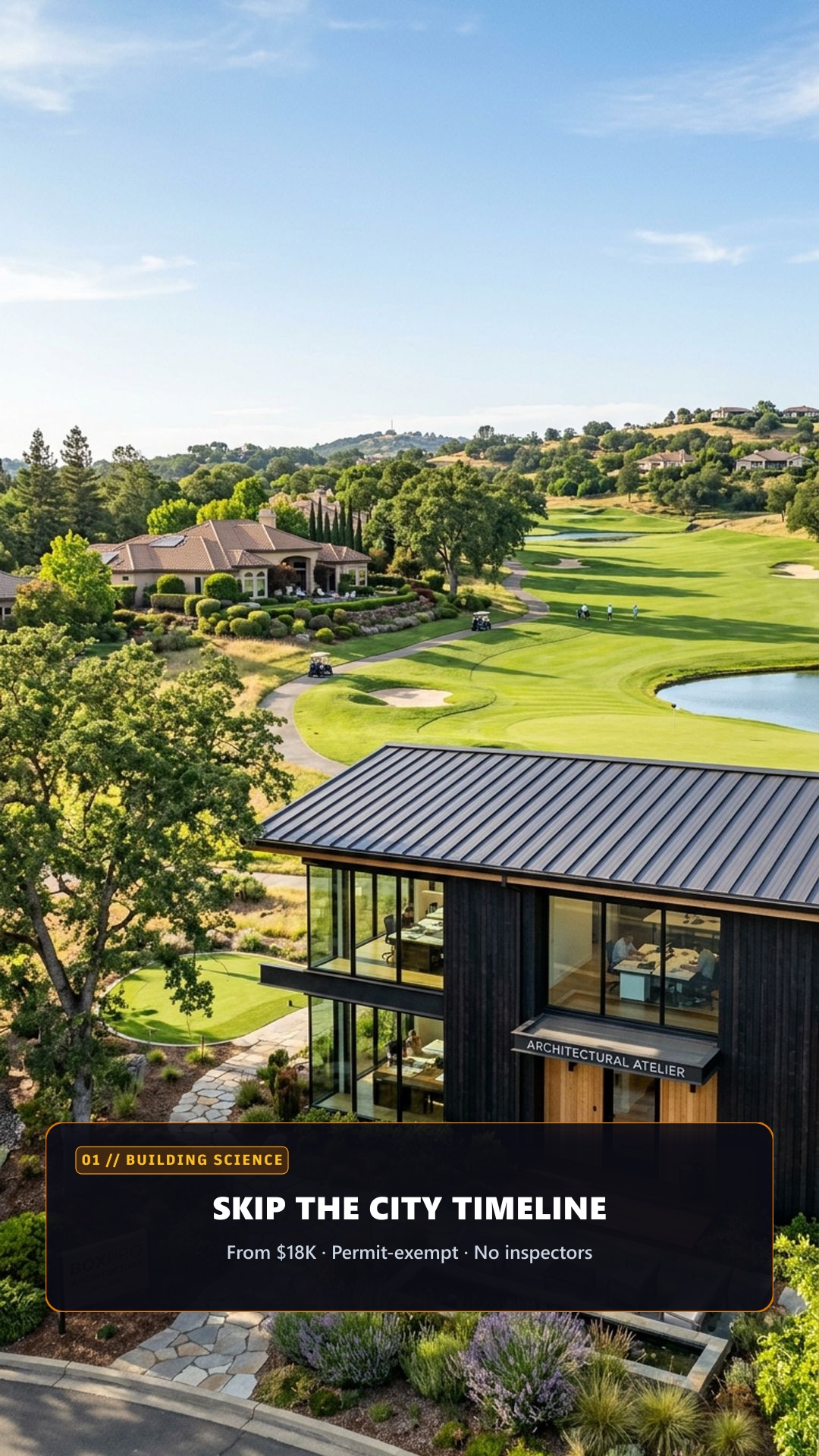 Roseville, CA · Turnkey Studio in 4 Days (Zero Permits)