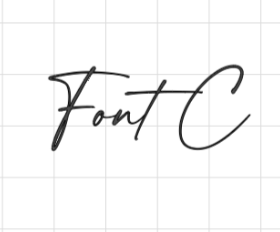 Font C