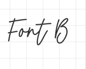 Font B