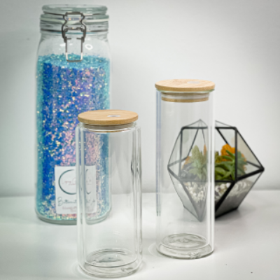 Glass (glitter and design)