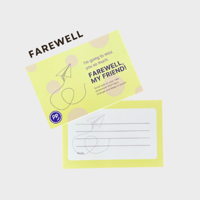 Farewell card