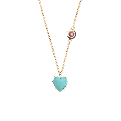 Baby Amazonite Carved Heart