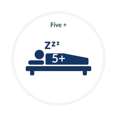 Five + Bedrooms