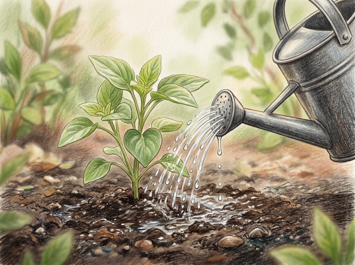 Water your garden before a frost