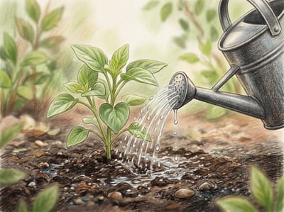 Water your garden before a frost