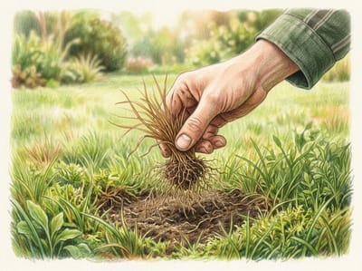 Test if brown lawn grass is dead or dormant