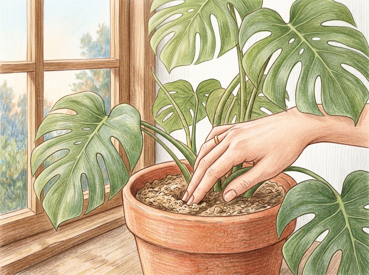 Stop feeding indoor plants too early