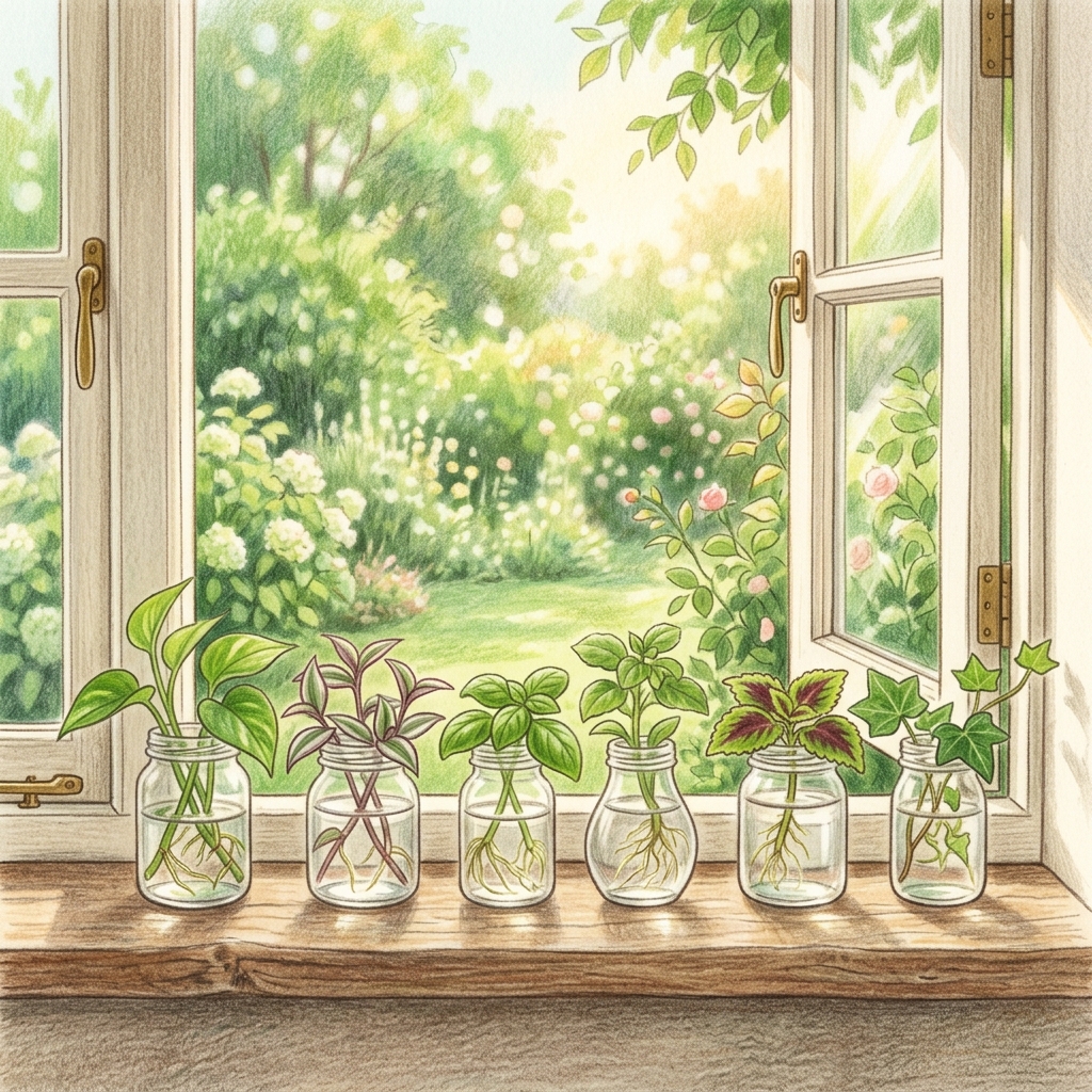 A garden in late summer