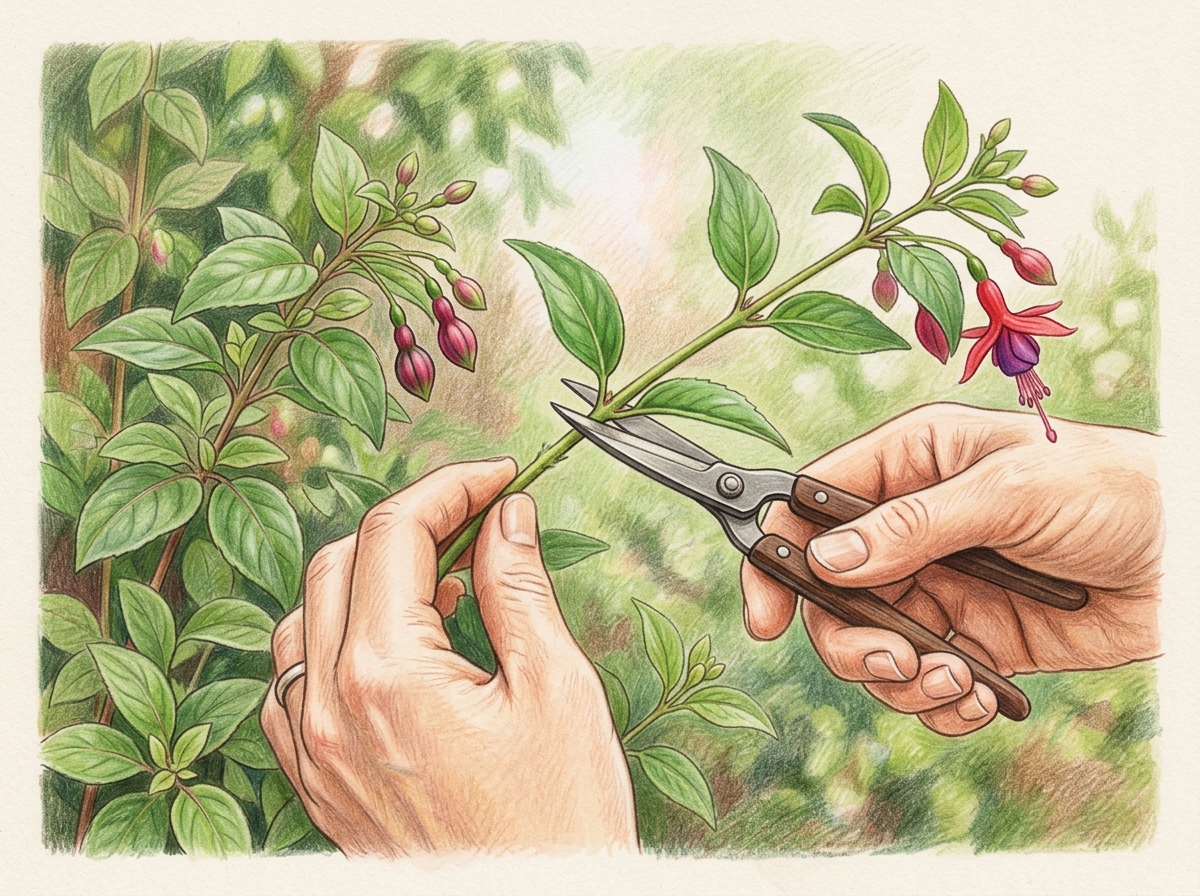 Take Softwood Cuttings from Fuchsias